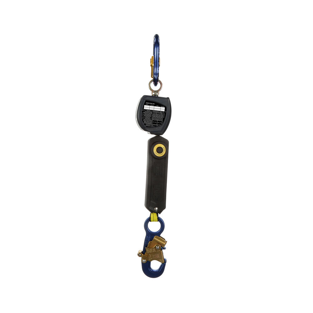 3M DBI-SALA Class 1 Overhead Mount Nano-Lok Personal Self-Retracting Lifeline with Anchor Hook