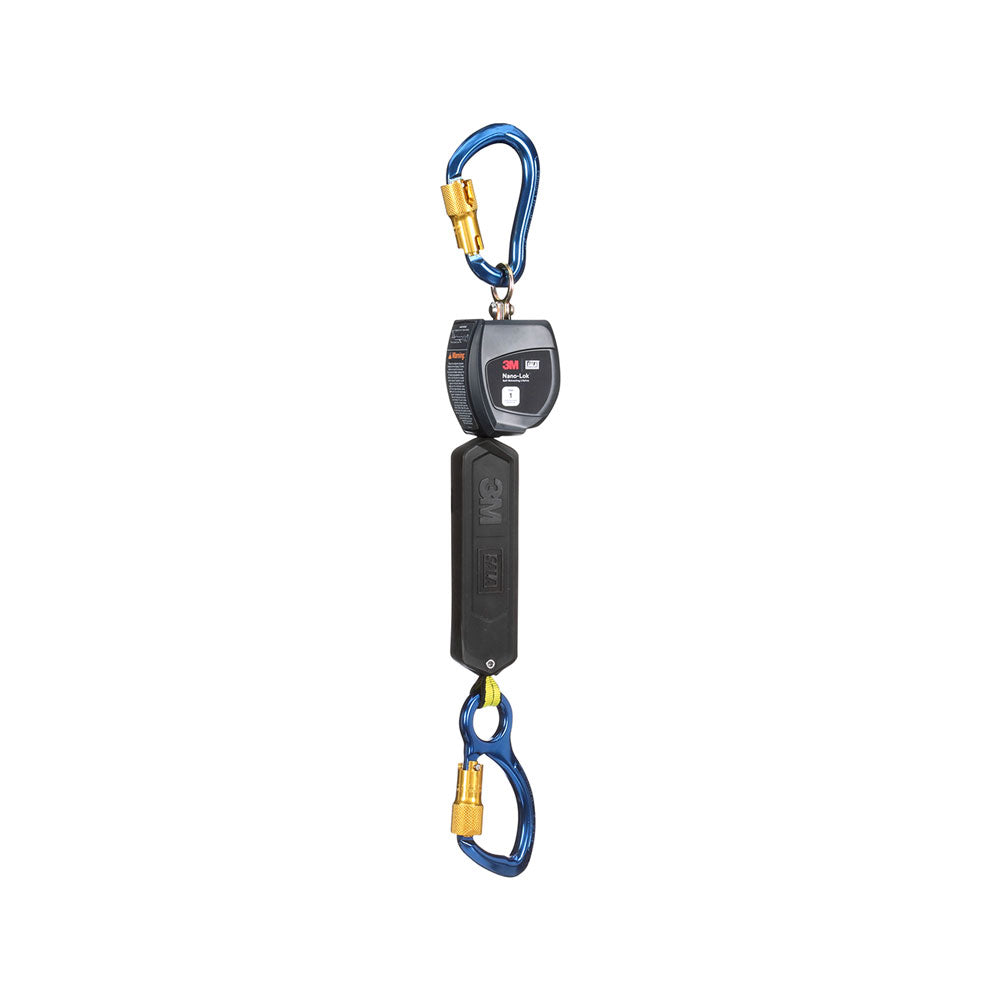 3M DBI-SALA Class 1 Overhead Mount Nano-Lok Personal Self-Retracting Lifeline with Anchor Hook