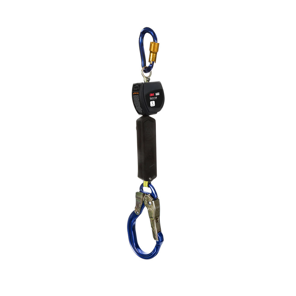 3M DBI-SALA Class 1 Overhead Mount with Anchor Hook Nano-Lok Personal Self-Retracting Lifeline with Aluminum Rebar Hook