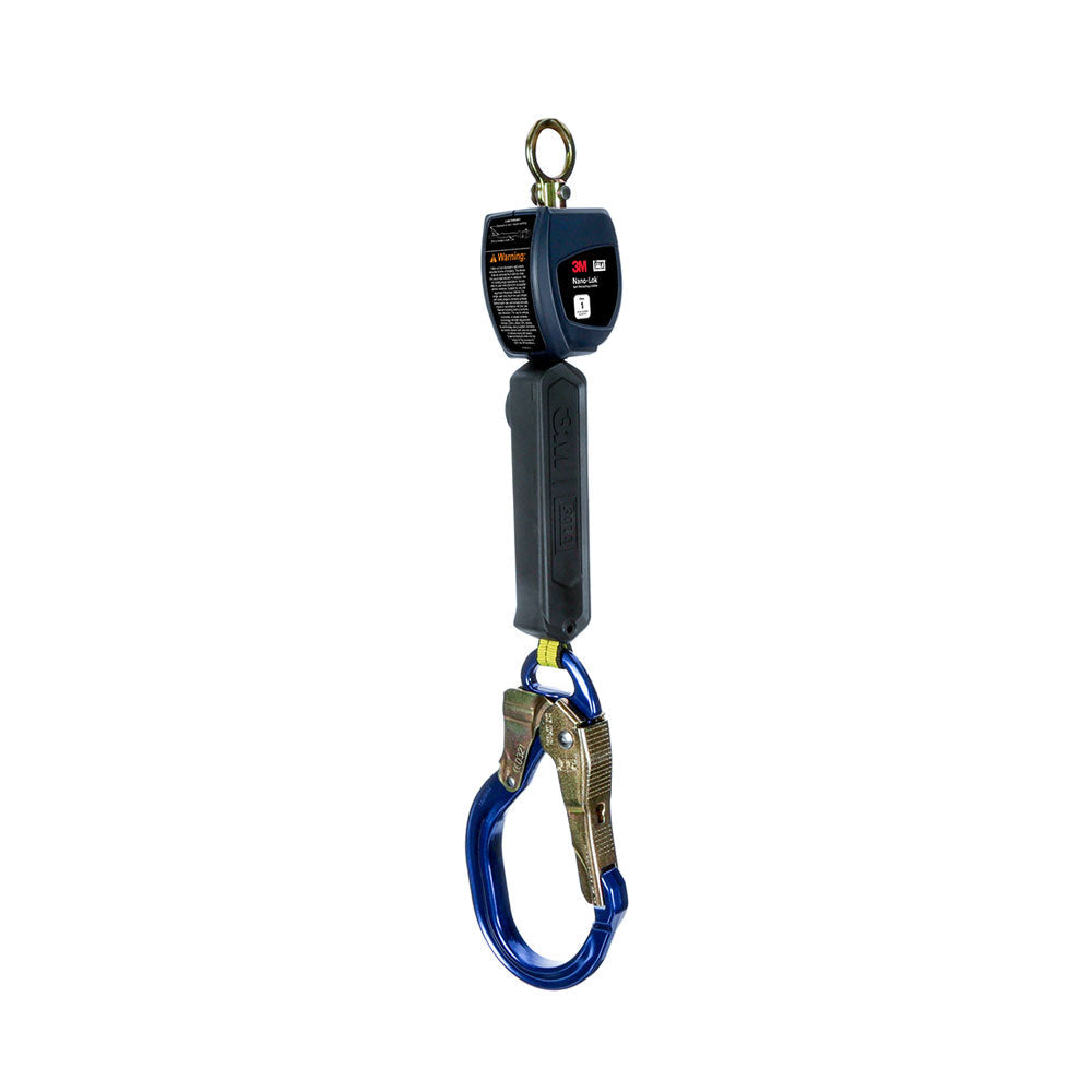 3M DBI-SALA Class 1 Overhead Mount Nano-Lok Personal Self-Retracting Lifeline with Aluminum Rebar Hook