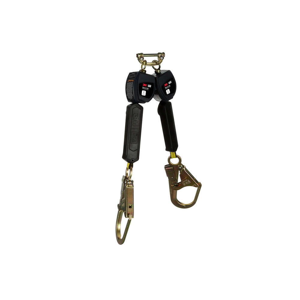 3M DBI-SALA 3100551 Class 1 Direct Mount Nano-Lok Personal Twin-Leg Self-Retracting Lifeline with Steel Rebar Snap Hook