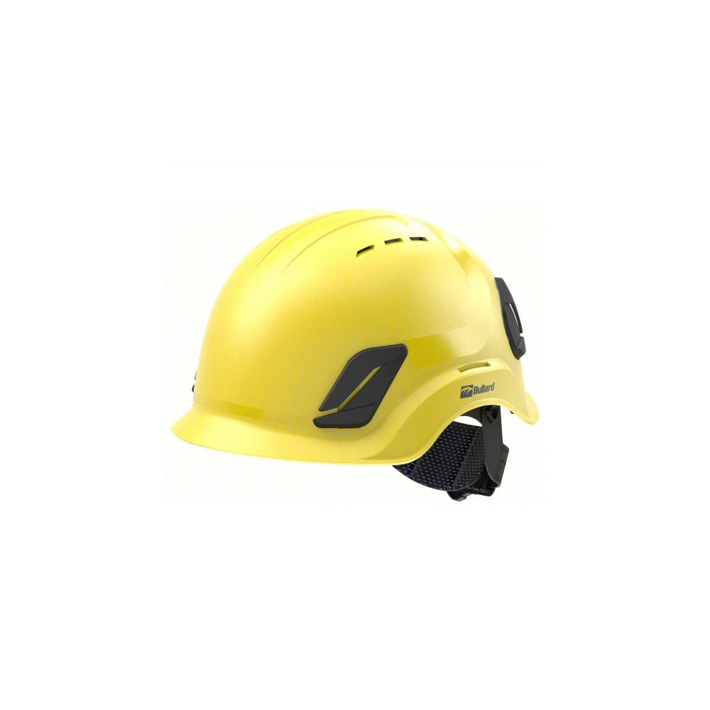 Climbing Helmet: Yellow, No Graphics, ABS/Polycarbonate, Side-Slots, BULLARD, CEN10