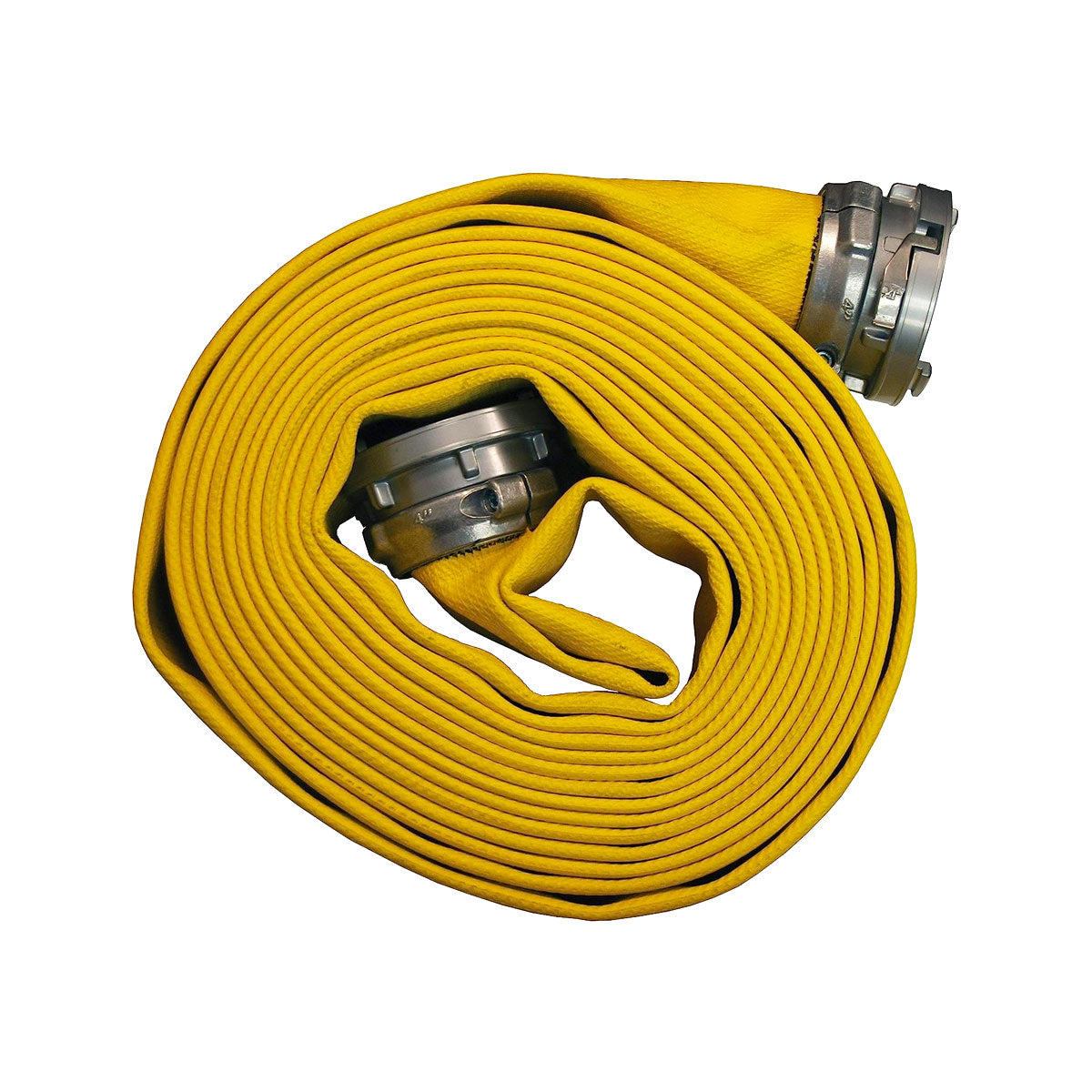 Fire Hose Yellow Nitrile 5" x 50' Storz Couplings