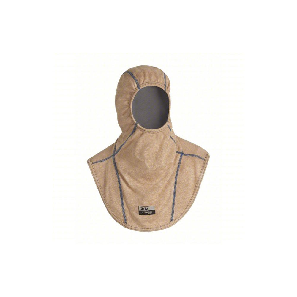 INNOTEX Fire Hood: PBI(R)/Lenzing FR(R), Universal, 21 in Lg, Tan/Blue