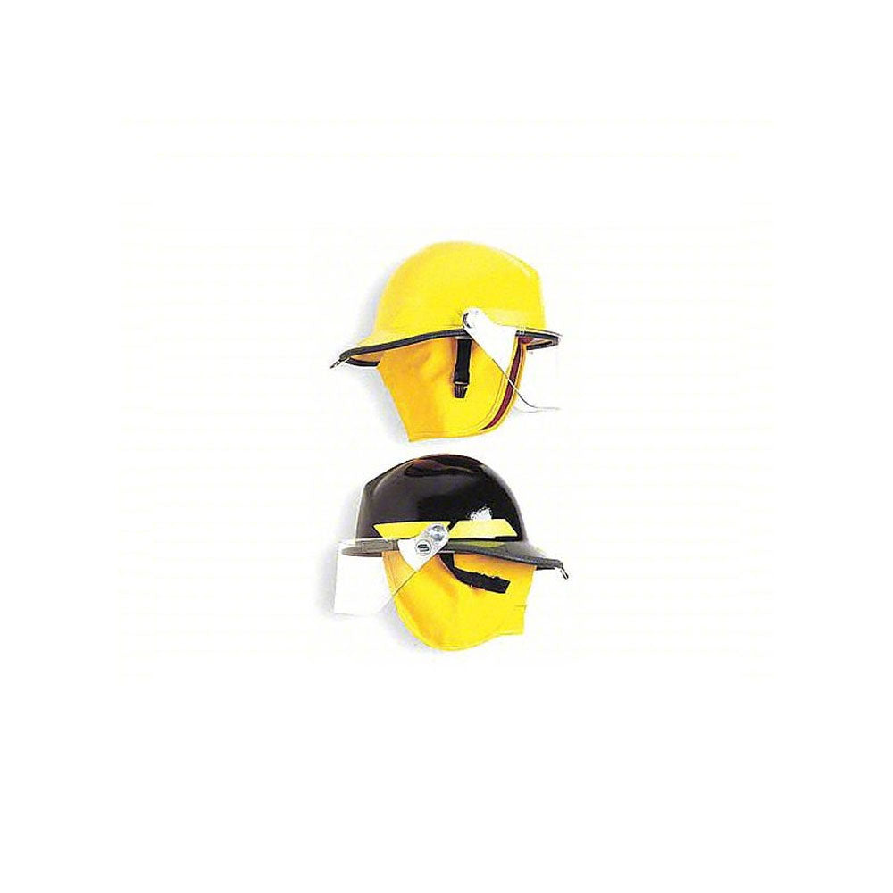 BULLARD Fire Helmet,Yellow,Modern: 6-1/2 to 8 Fits Hat Size, Thermoplastic, 6 pt Ratchet