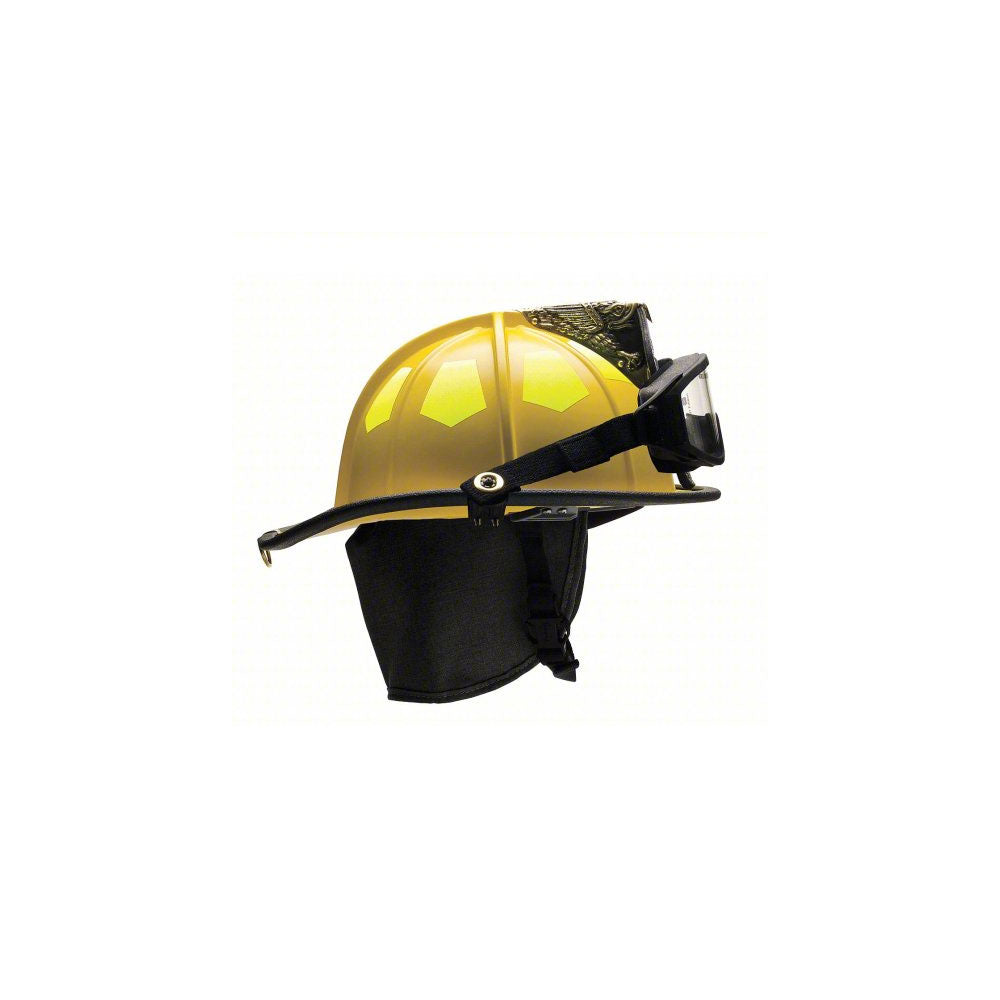 BULLARD Fire Helmet: 6-1/2 to 8 Fits Hat Size, Yellow, Fiberglass, Traditional Matte, NFPA 1971-2007