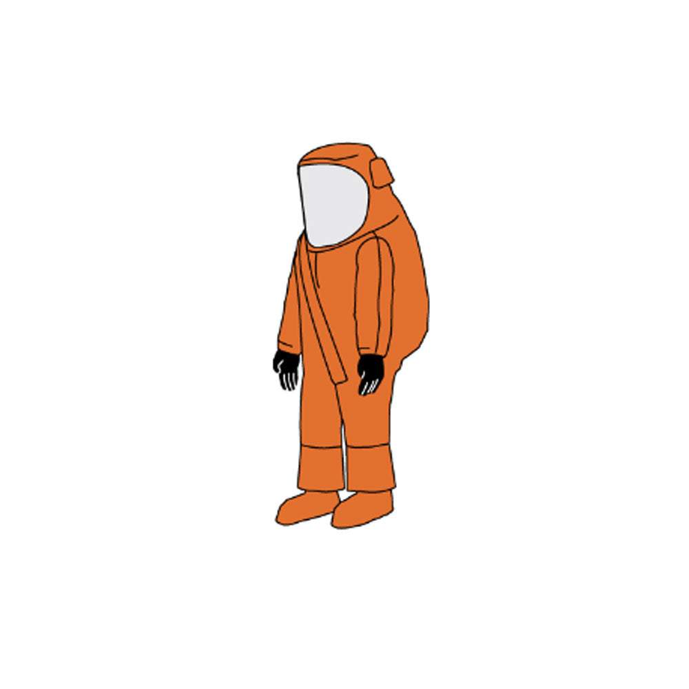 Zytron® 500 NFPA 1990 (1994) Class 2 Certified Vapor Total Encapsulating Suit